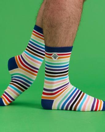 Scout Pride Progressive Flag Socks