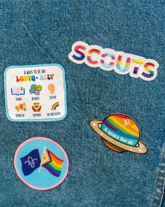 Scout Pride 'A Space for all' Blanket Badge