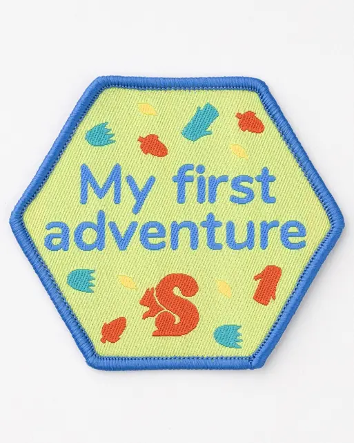 Squirrels My first adventure Blanket Badge