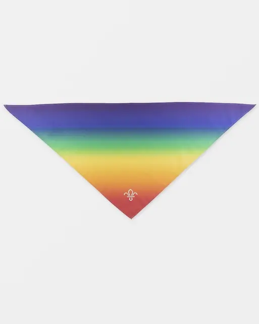 Scout Pride Ombre Scarf / Necker - Rainbow Flag