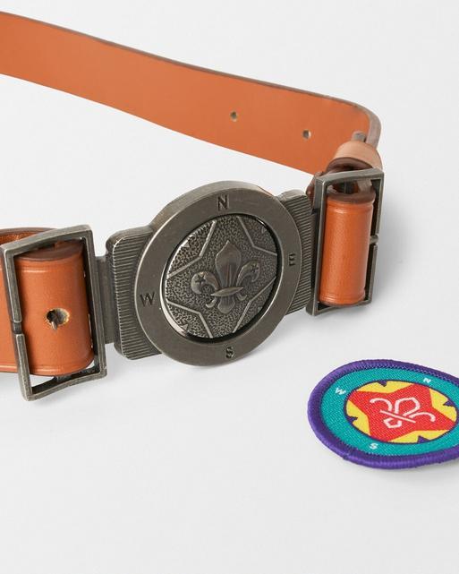 Explorer Vegan Belt, Buckle and Badge Set