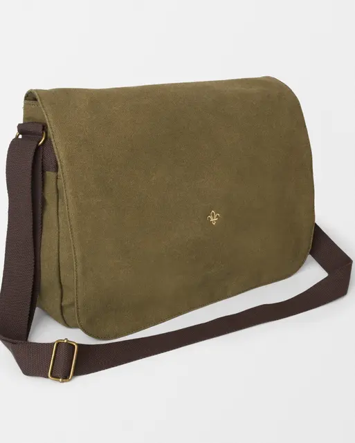 Scouts Fleur de Lis Heritage Canvas Messenger Bag