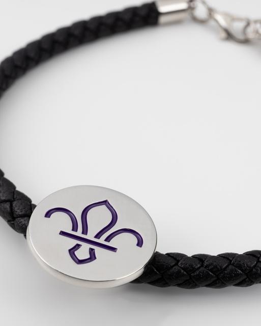 Scouts Fleur de Lis PU Woven Bracelet 