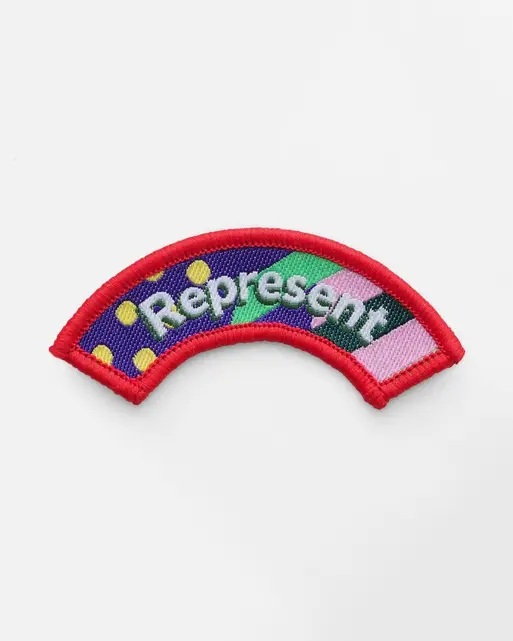 You Shape Squirrel Represent Badge