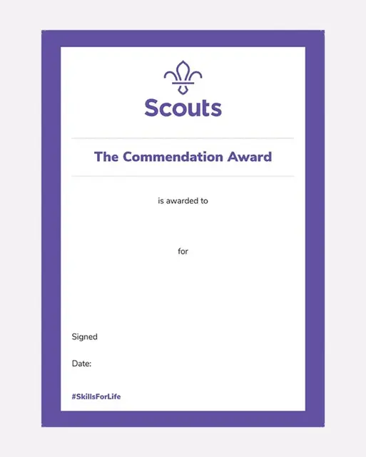 Commendation Award Certificate - Pack of 10