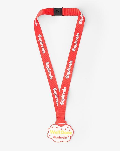 Squirrels 'Well Done' PVC Medal