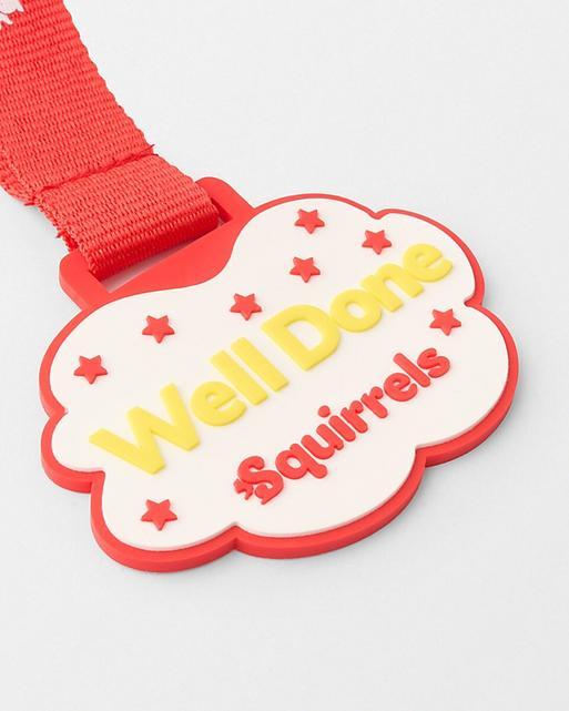 Squirrels 'Well Done' PVC Medal