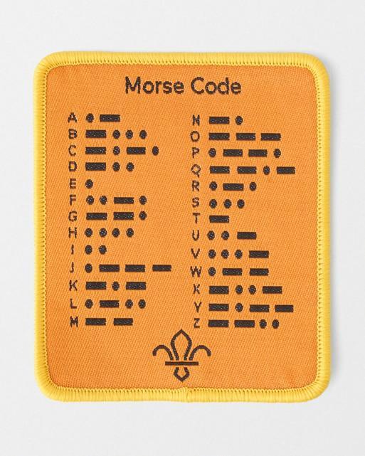 Scouts Blanket Badge - Morse Code Alphabet
