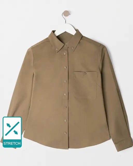 Explorers Long Sleeve Uniform Blouse with Stretch