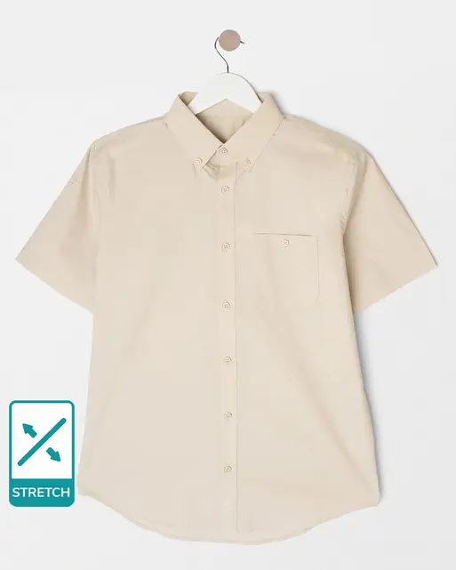 Adult/Network Short Sleeve Uniform Shirt with Stretch