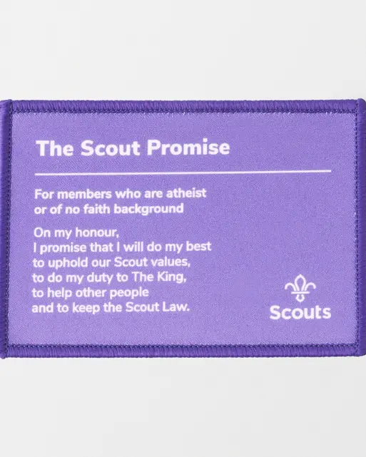 Scout Promise Blanket Badge - atheist or those of no faith