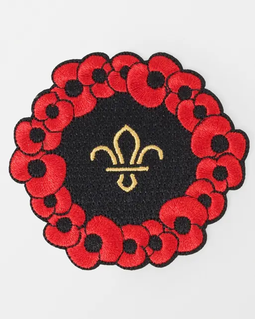 Poppy & Scouts Wreath Blanket Badge