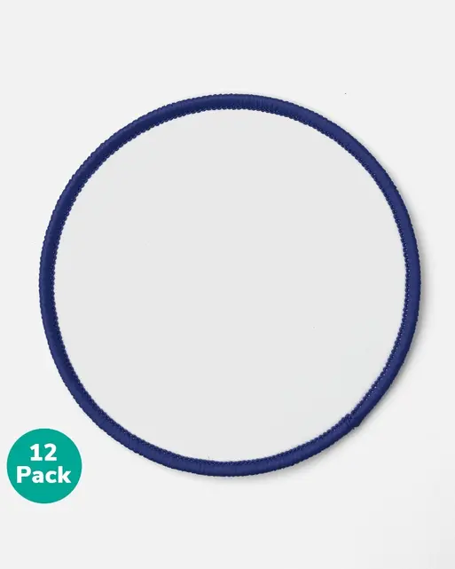 Create Your Own Badge -  Blank Circles 8cm Pack of 12