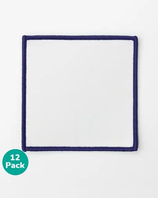 Create Your Own Badge -  Blank Squares 8cm Pack of 12