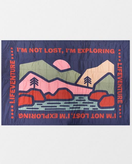 Lifeventure Sundown Berber Lined Blanket - Mountain