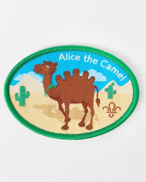 Alice the Camel Campfire Song Blanket Badge