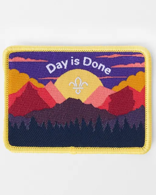 Day is Done Campfire Song Blanket Badge