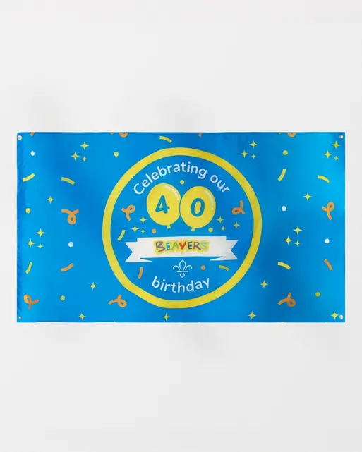 Beavers 40th Birthday Celebration Banner