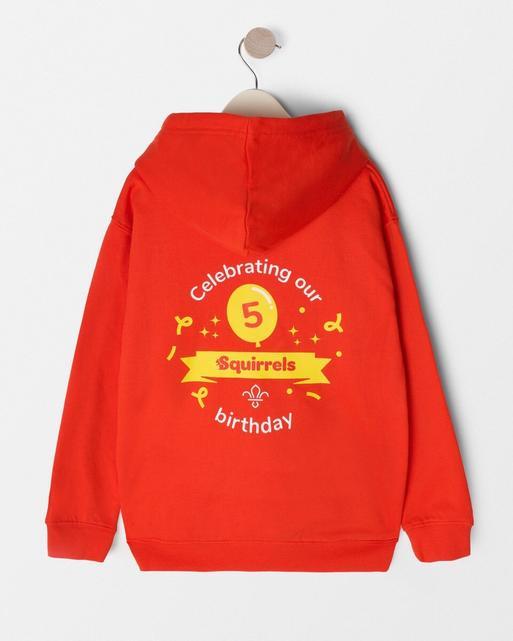 Personalised Squirrels 5th Birthday Hoodie - Kids