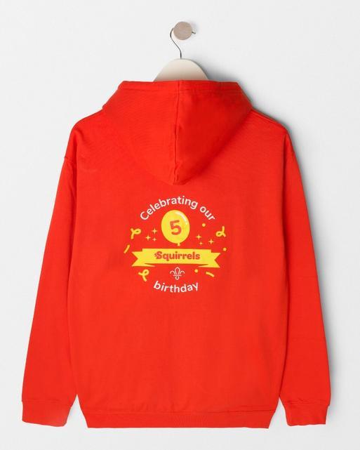 Personalised Squirrels 5th Birthday Hoodie - Adult