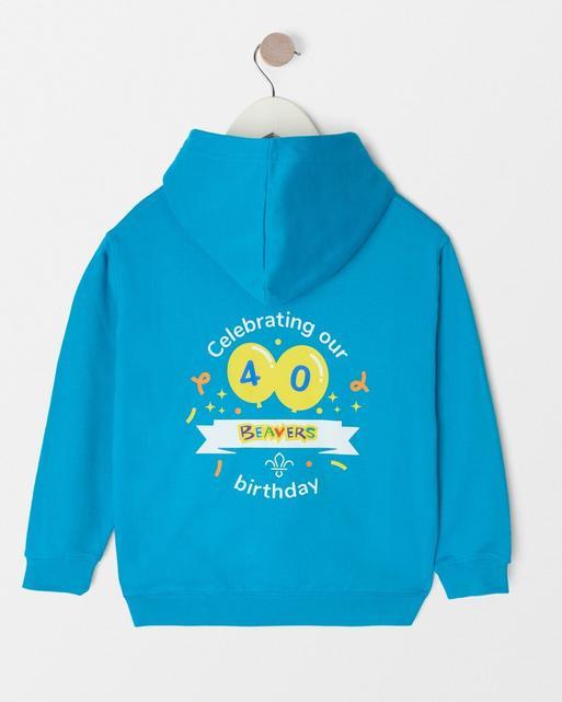 Personalised Beavers 40th Birthday Hoodie - Kids