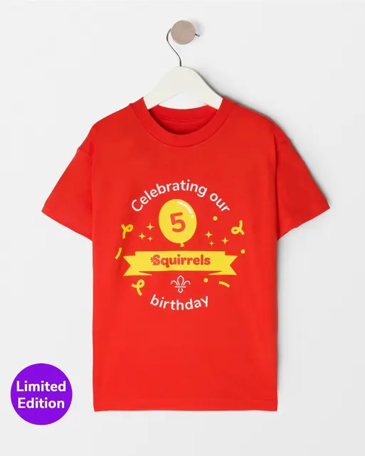 Squirrels 5th Birthday Celebration T-Shirt - Kids
