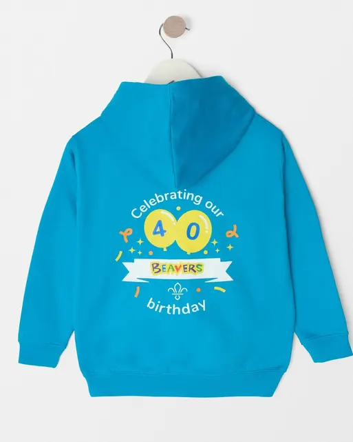 Personalised Beavers 40th Birthday Zip Hoodie - Kids