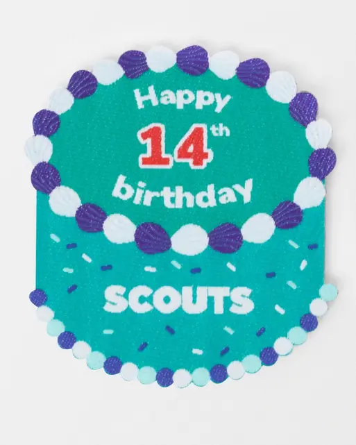 Happy 14th Birthday Blanket Badge 