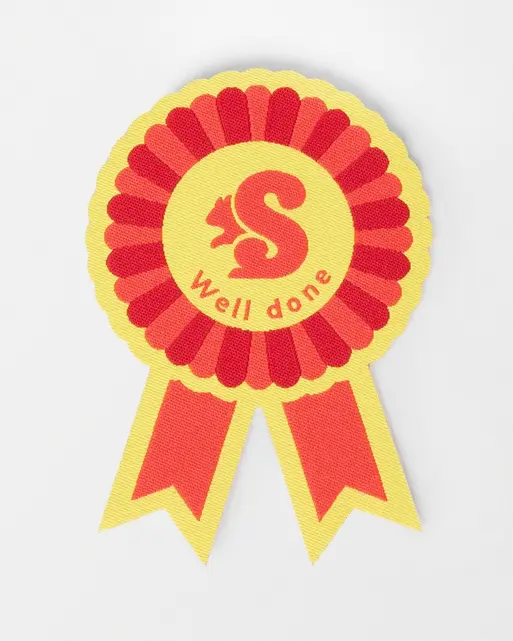 Squirrels Well Done Blanket Badge