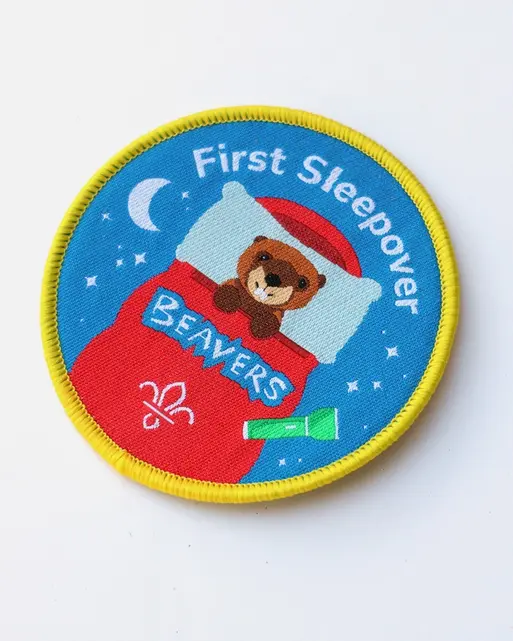 First Sleepover Beavers Blanket Badge