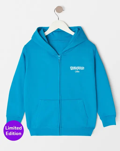 Personalised Beavers 40th Birthday Zip Hoodie - Kids