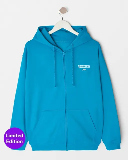 Personalised Beavers 40th Birthday Zip Hoodie - Adult