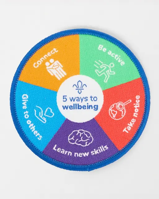 Five Ways to Wellbeing Blanket Badge