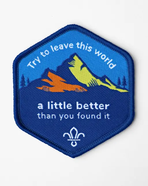 Leave the World a Better Place Blanket Badge