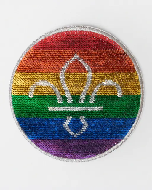 Scout Pride FDL Sequin Badge