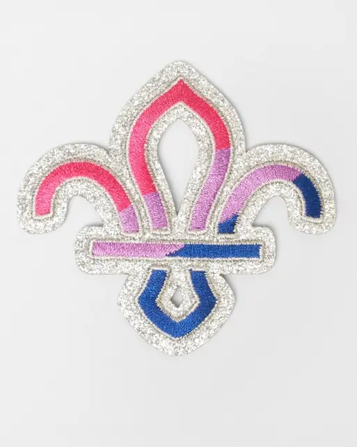 Scouts Pride Embroidered FDL Badge - Bisexual Flag