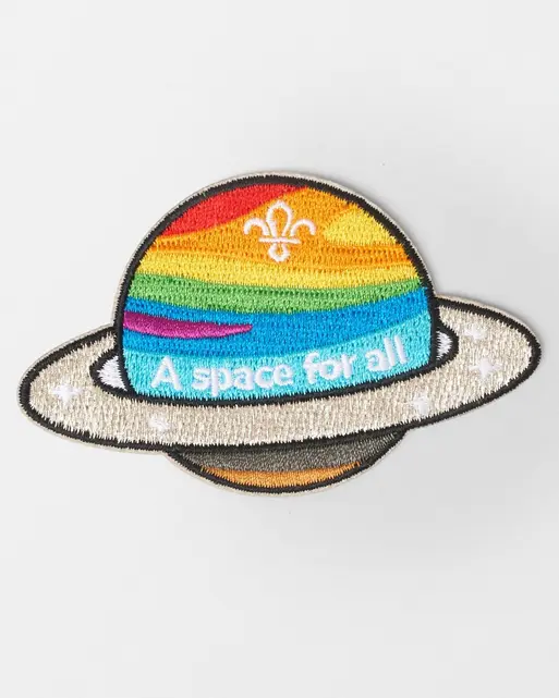 Scout Pride 'A Space for all' Blanket Badge