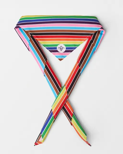 Scouts Pride Progressive Flag Necker