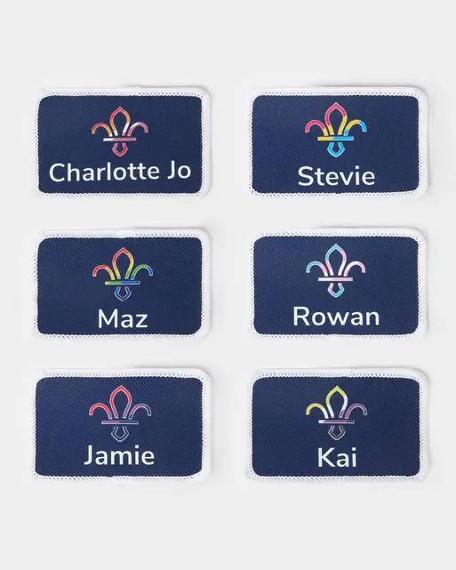 Scouts Pride Flag Personalised Name Badge