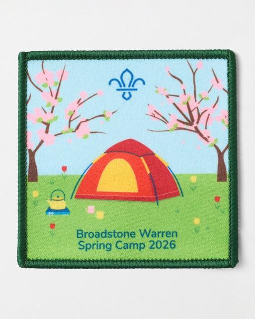 Personalised Spring Camp Blanket Badge