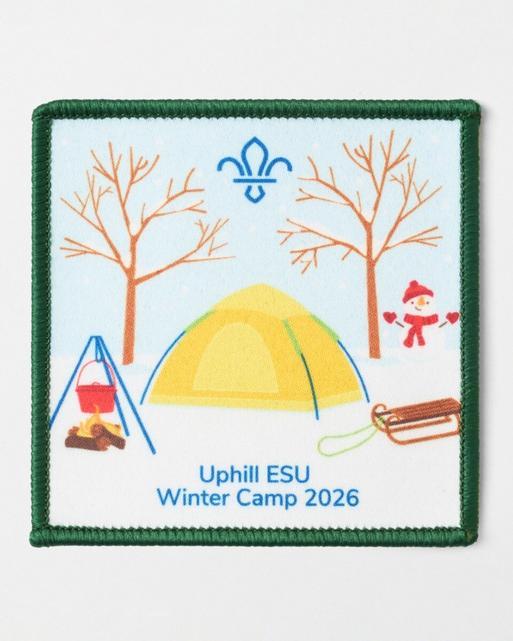 Personalised Winter Camp Blanket Badge