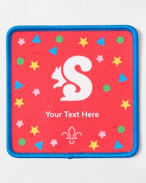 Personalised Squirrels Blanket Badge