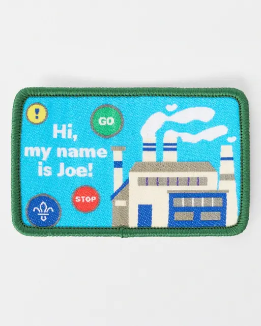 Hi My Name Is Joe Campfire Song Blanket Badge 