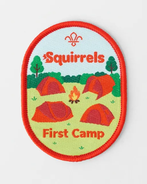 First Camp Squirrels Blanket Badge