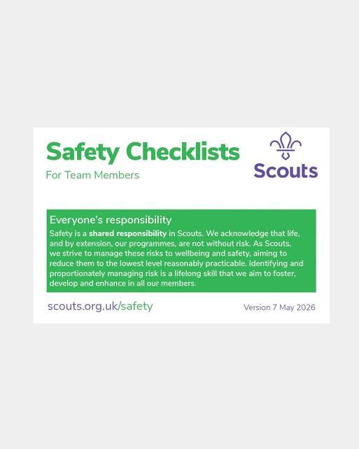 Safety Checklist for Team Members