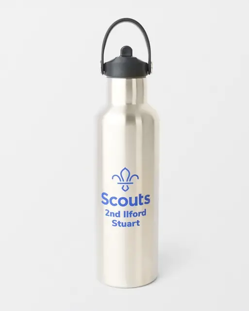 Personalised Stainless Steel Water Bottle with Straw Lid 750ml