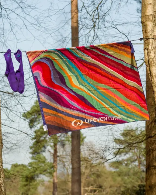 Lifeventure SoftFibre Recycled Towel - Rainbow Mountain