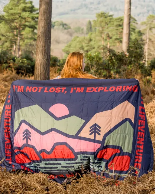 Lifeventure Sundown Berber Lined Blanket - Mountain