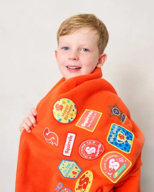 Squirrels I'm a Squirrel Blanket Badge