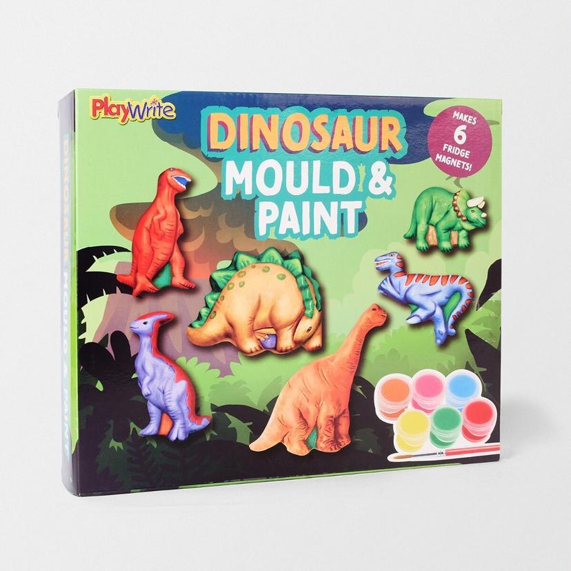 Playwrite Dinosaur Mould & Paint Fridge Craft Kit Christmas